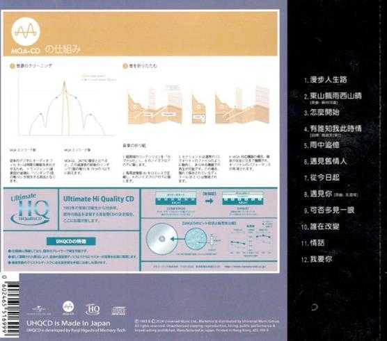 邓丽君2024-《漫步人生路》头版限量编号MQA-UHQCD[WAV+CUE]